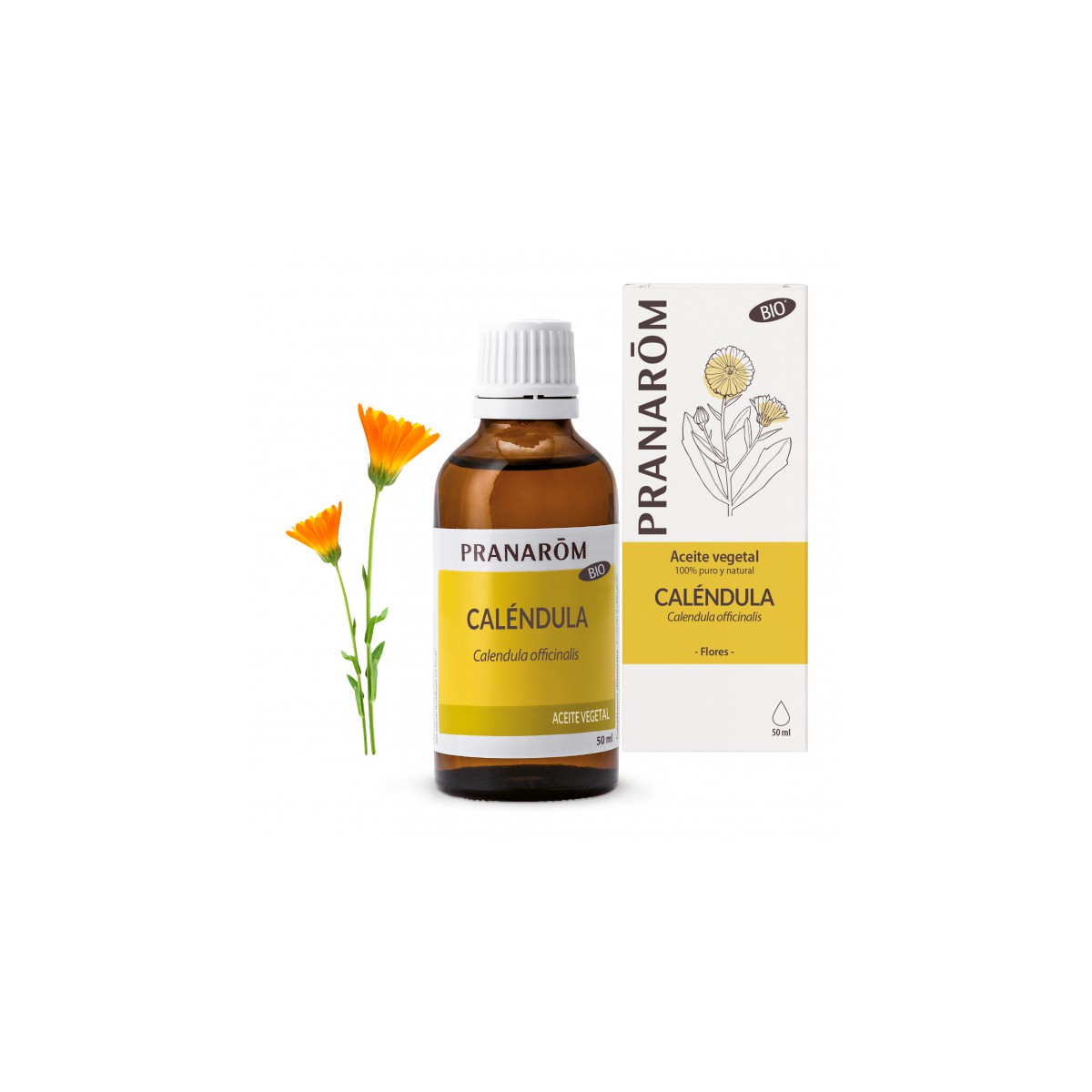 PRANAROM Aceite Vegetal de Caléndula 50 ml