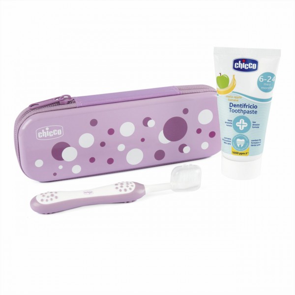 CHICCO Set de cuidado dental +6meses Cepillo dental + Pasta dental 50 ml