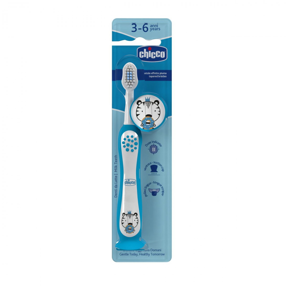 CHICCO Cepillo Dental 3-6 años Azul