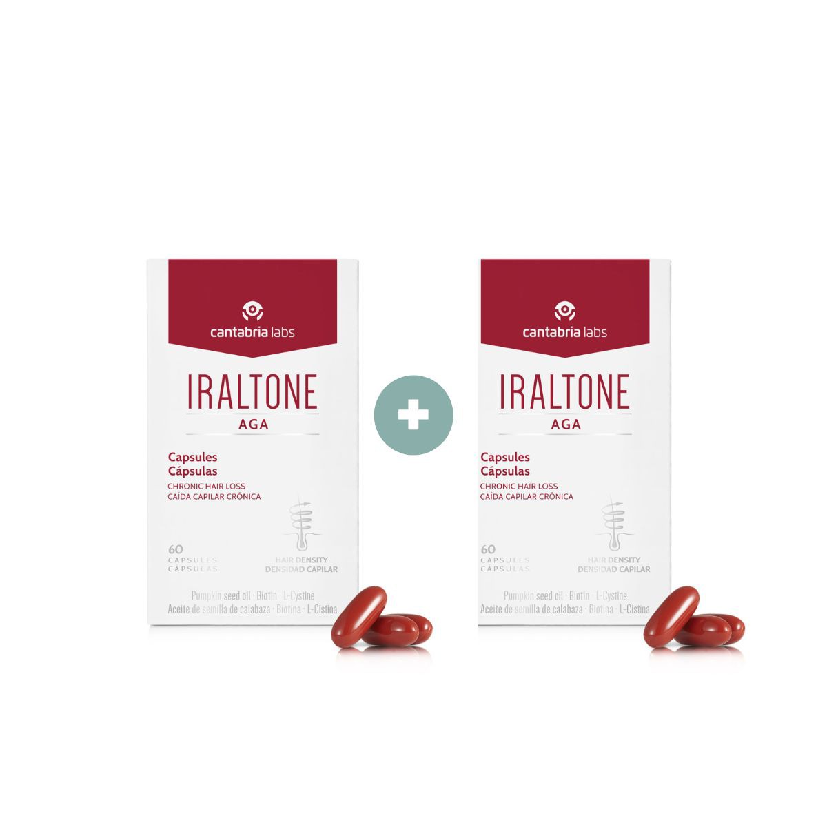 IRALTONE AGA DUPLO 60 + 60 Cápsulas