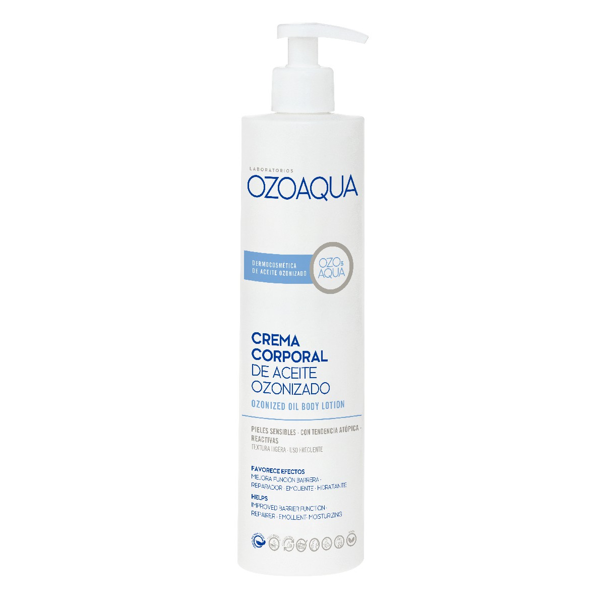 OZOAQUA Crema Corporal de ozono 500 ml