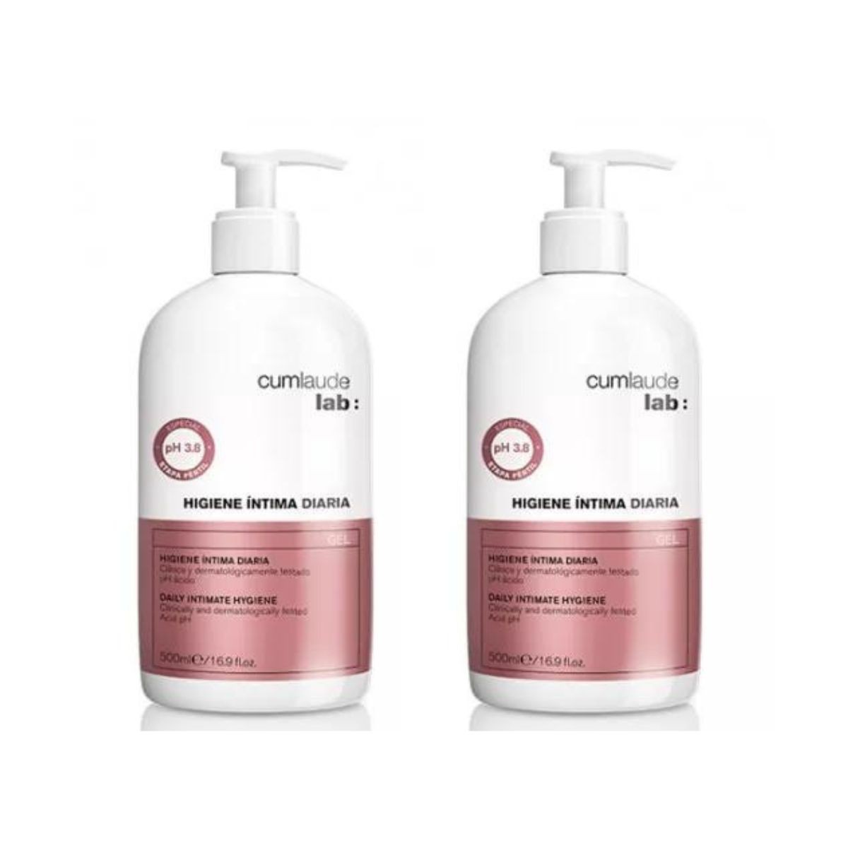 CUMLAUDE Higiene Intima diaria DUPLO (500 + 500 ml)