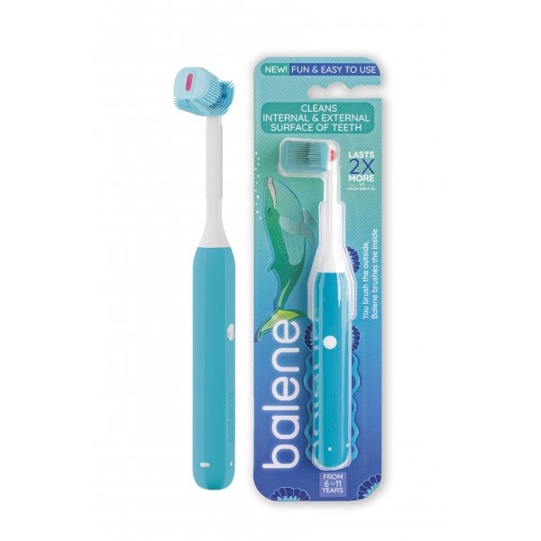 BALENE CEPILLO DENTAL MANUAL JUNIOR - AZUL